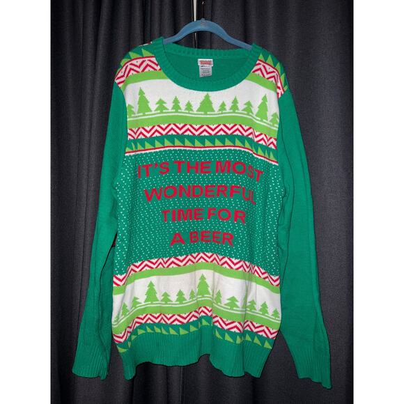 Ugly Christmas Sweater Xmas Size 2X Spencer’s Beer - Picture 1 of 3